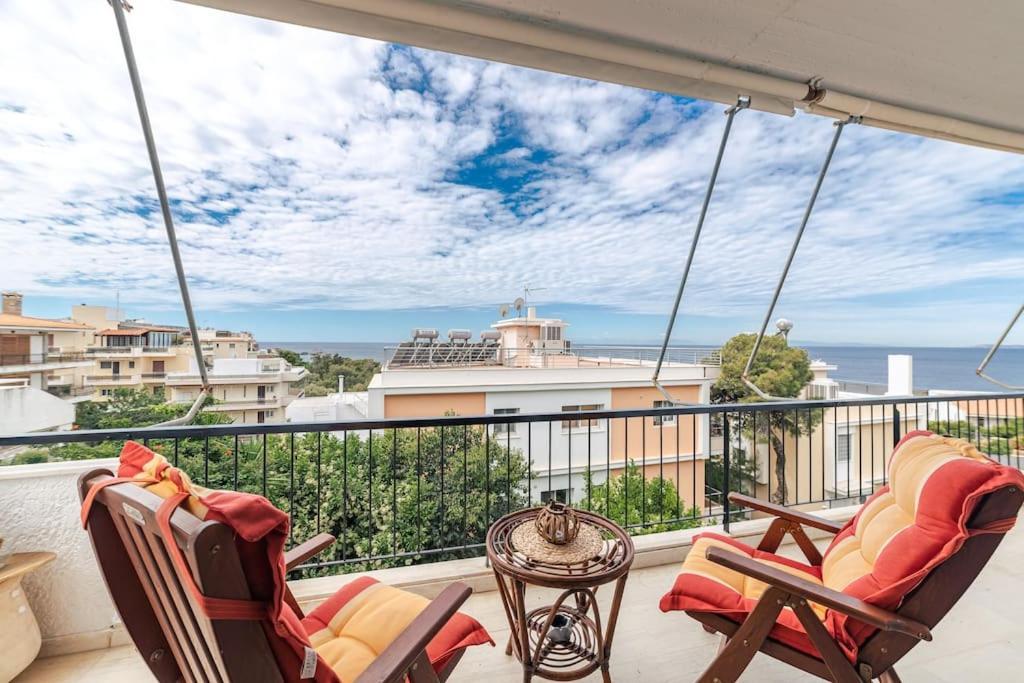 Seaside Escape Apartment Saronida Ngoại thất bức ảnh